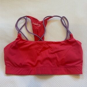 Outdoor Voices Red and Purple Sports Bra